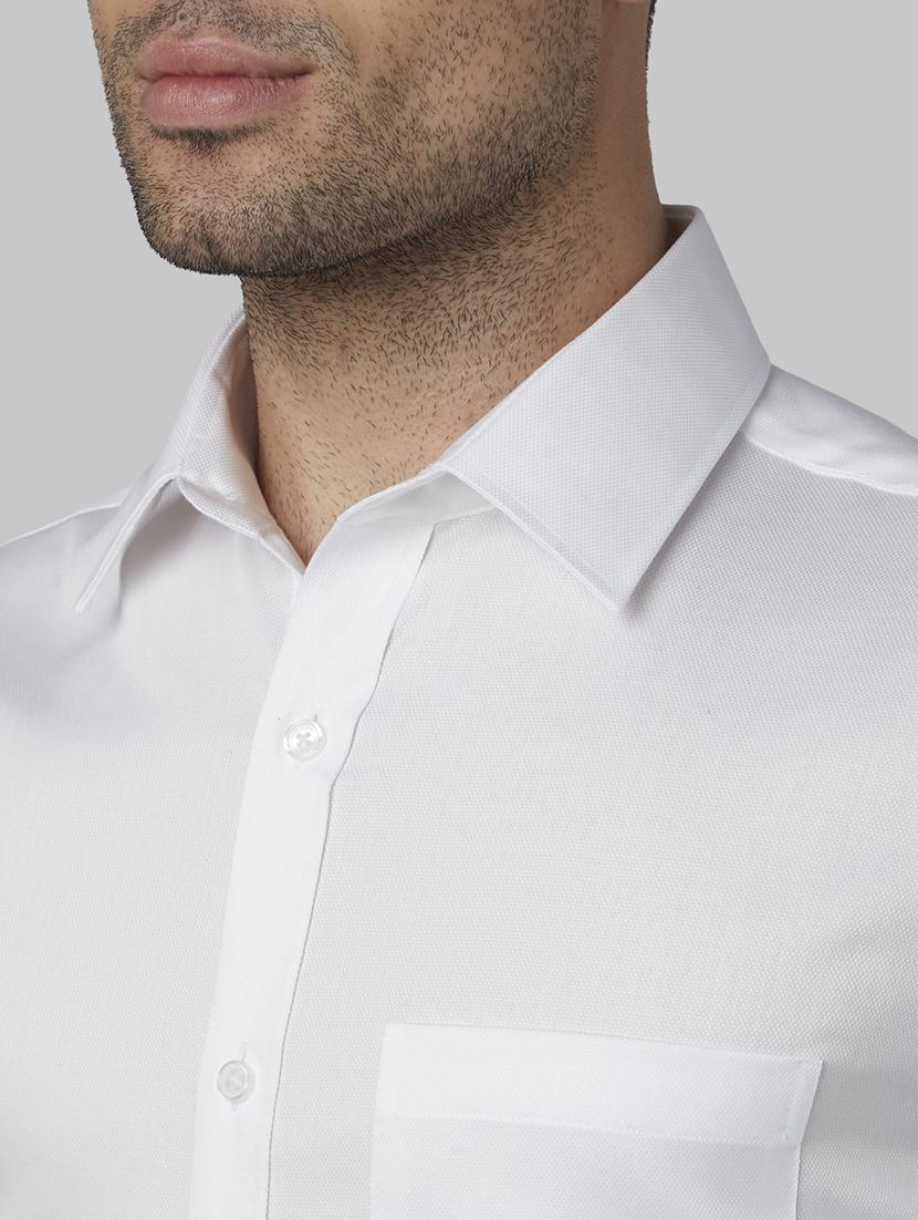 white solid formal shirt - 17670461 - Zoom Image - 5
