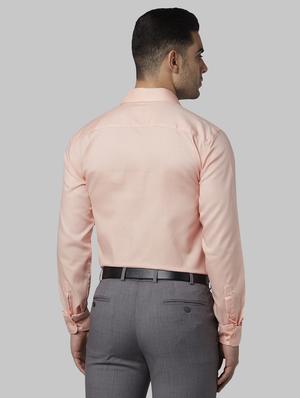 orange self design formal shirt - 17670465 - Standard Image - 3