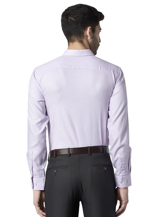 white printed formal shirt - 17670477 - Zoom Image - 3