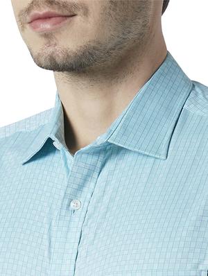 green checkered formal shirt - 17670479 - Standard Image - 5