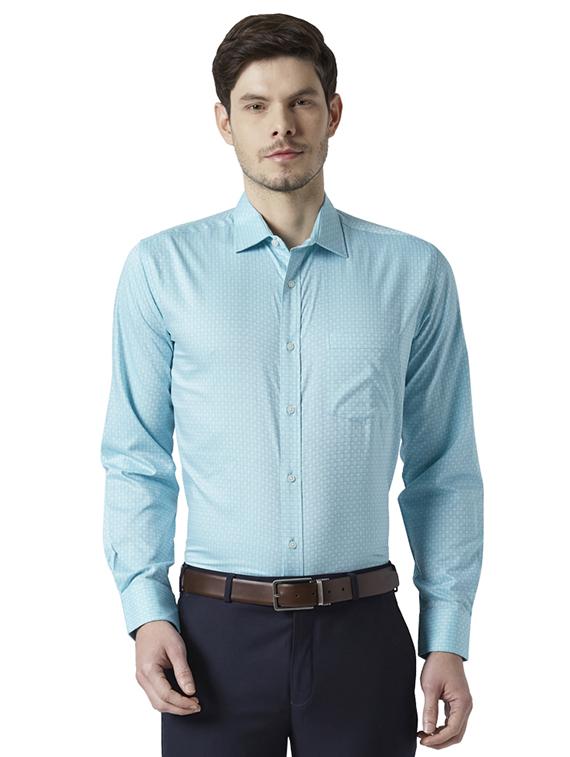 green checkered formal shirt - 17670479 - Zoom Image - 1