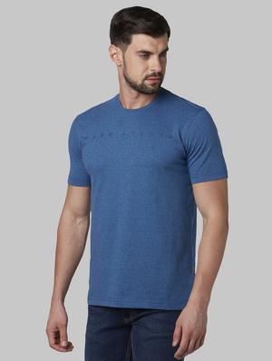 blue solid t-shirt - 17670485 - Standard Image - 2