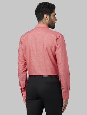 red solid formal shirt - 17670486 - Standard Image - 3