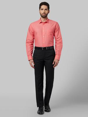 red solid formal shirt - 17670486 - Standard Image - 4