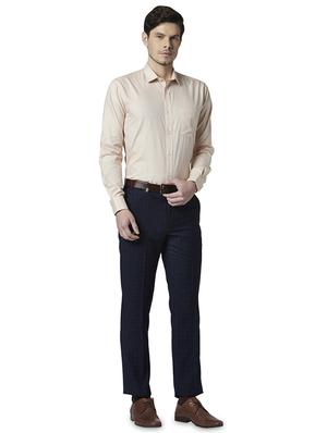 beige self design formal shirt - 17670488 - Standard Image - 4