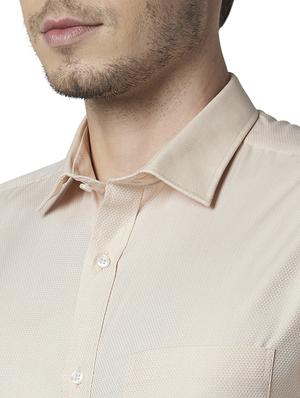beige self design formal shirt - 17670488 - Standard Image - 5