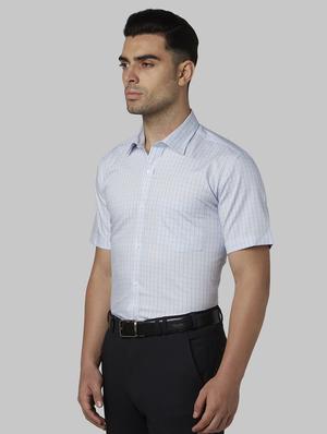 blue checkered formal shirt - 17670498 - Standard Image - 2