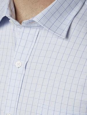 blue checkered formal shirt - 17670498 - Standard Image - 5