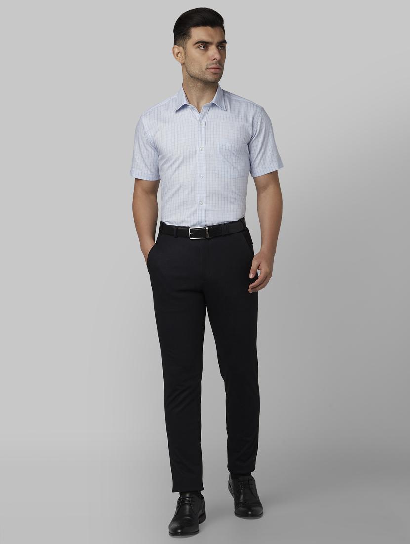 blue checkered formal shirt - 17670498 - Zoom Image - 4