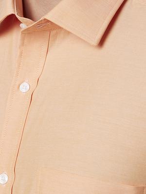 orange solid formal shirt - 17670503 - Standard Image - 5