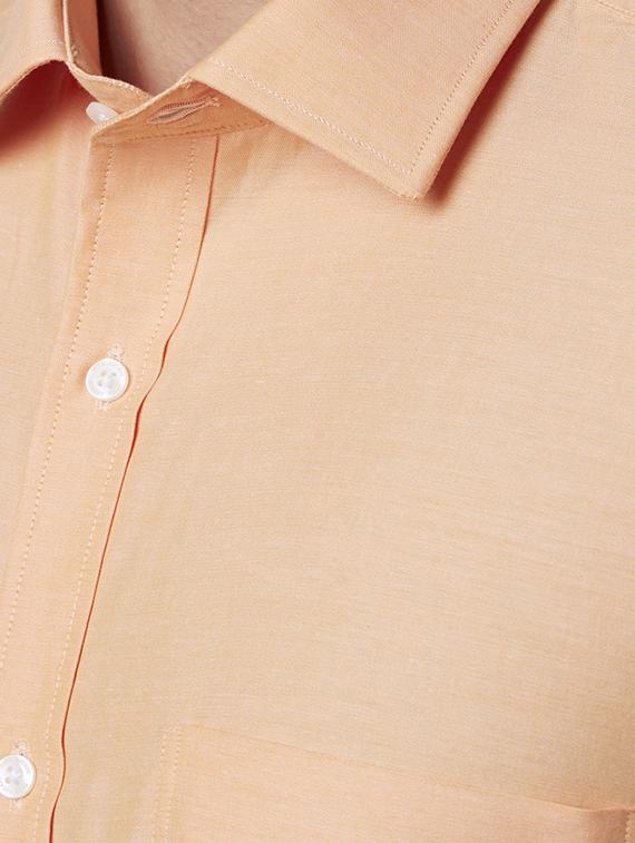 orange solid formal shirt - 17670503 - Zoom Image - 5