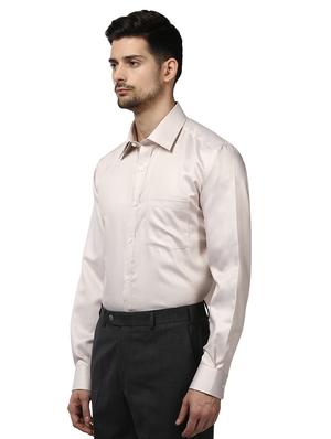 brown self design formal shirt - 17670506 - Standard Image - 2