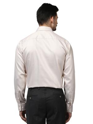 brown self design formal shirt - 17670506 - Standard Image - 3