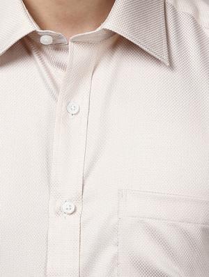 brown self design formal shirt - 17670506 - Standard Image - 5