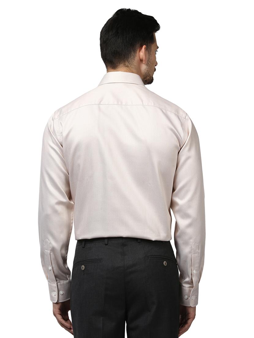 brown self design formal shirt - 17670506 - Zoom Image - 3