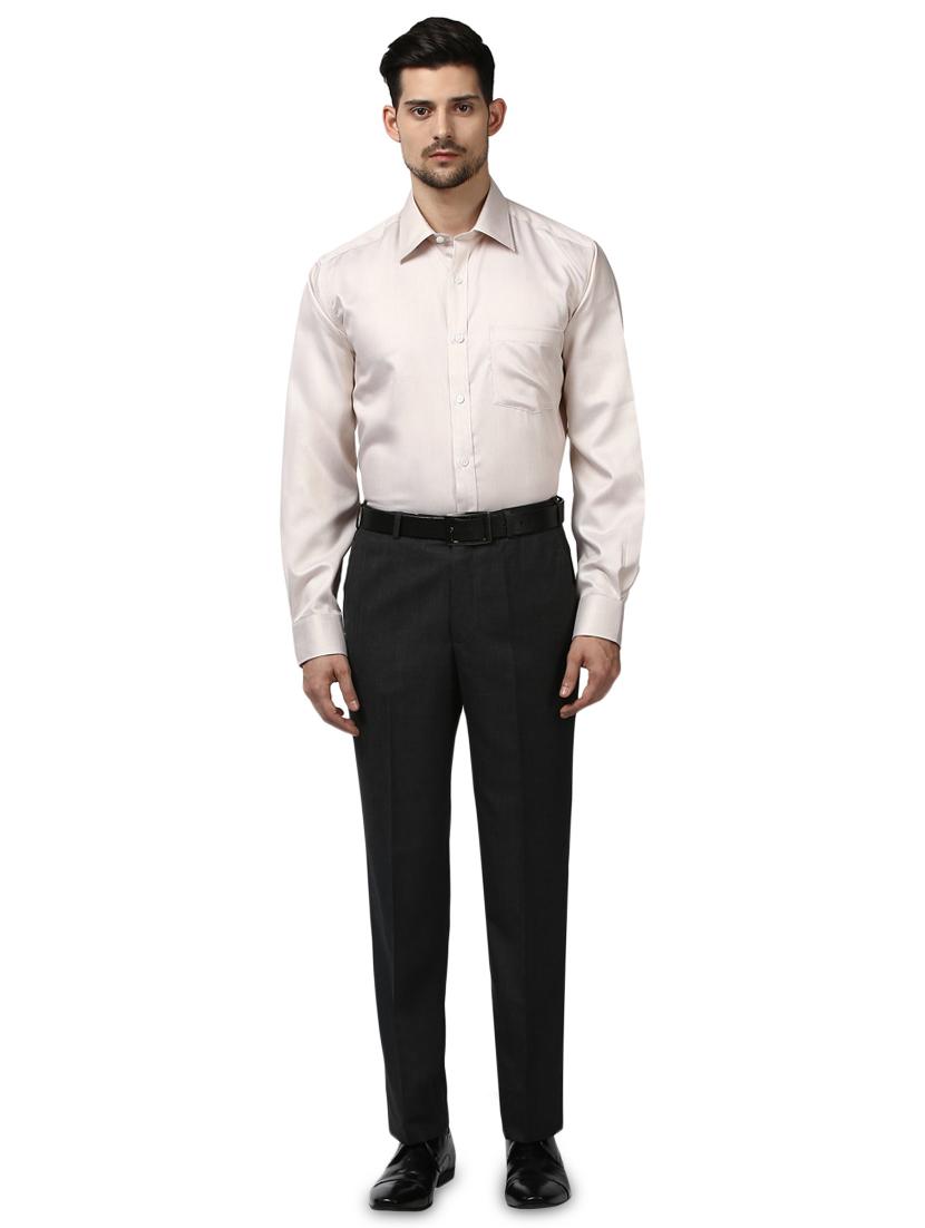brown self design formal shirt - 17670506 - Zoom Image - 4