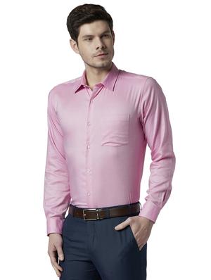 pink solid formal shirt - 17670507 - Standard Image - 2