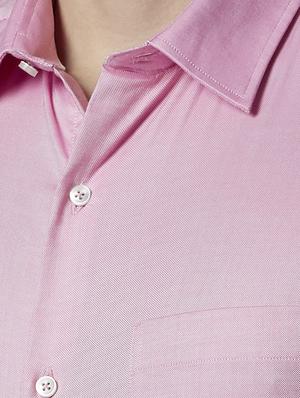 pink solid formal shirt - 17670507 - Standard Image - 5
