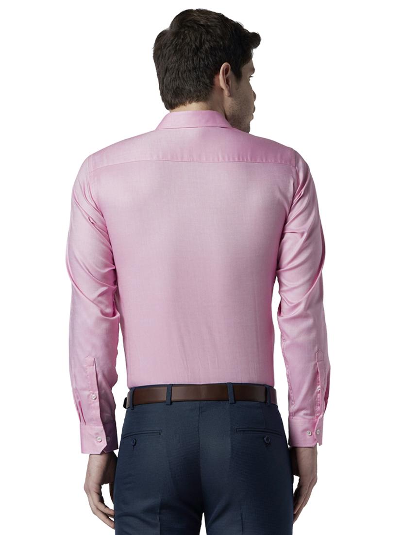 pink solid formal shirt - 17670507 - Zoom Image - 3