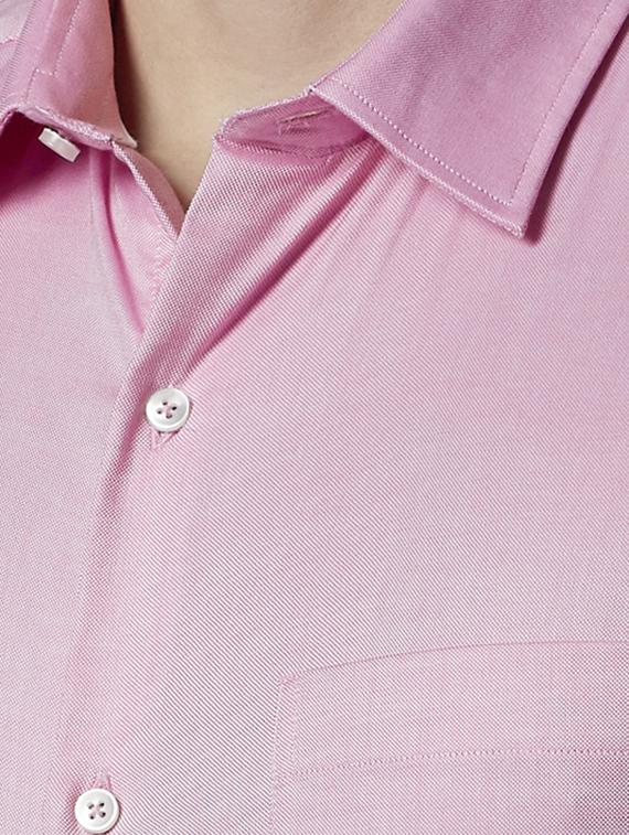 pink solid formal shirt - 17670507 - Zoom Image - 5