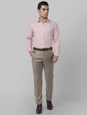 pink checkered formal shirt - 17670513 - Standard Image - 4