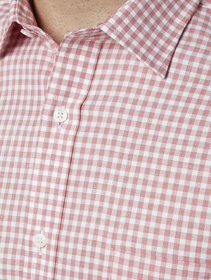 pink checkered formal shirt - 17670513 - Standard Image - 5