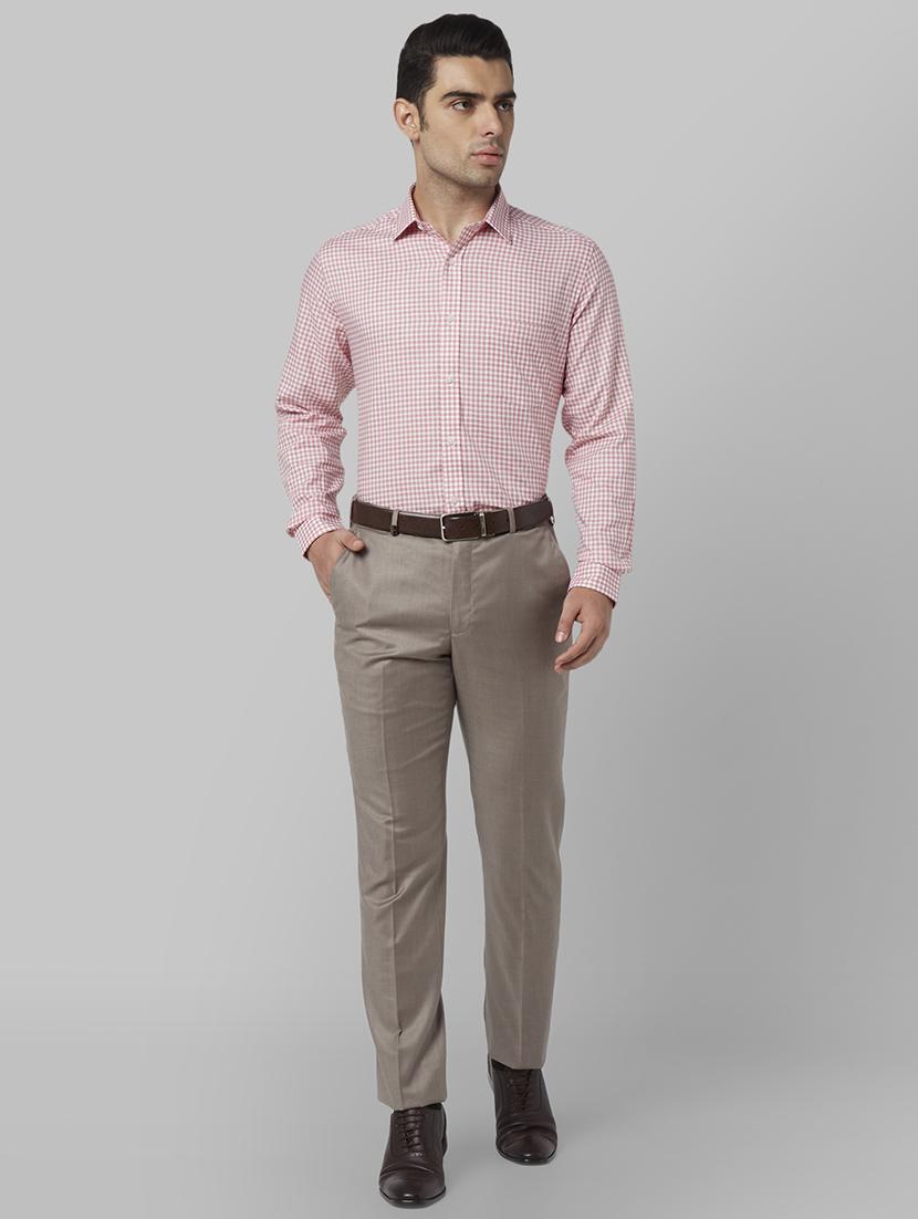 pink checkered formal shirt - 17670513 - Zoom Image - 4