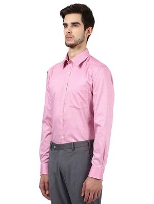 pink solid formal shirt - 17670516 - Standard Image - 2
