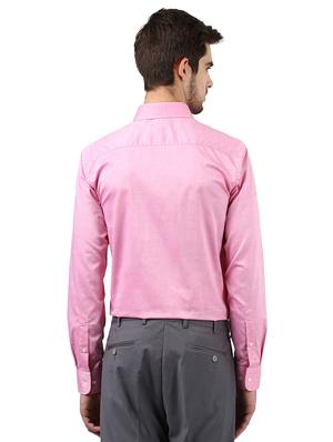 pink solid formal shirt - 17670516 - Standard Image - 3