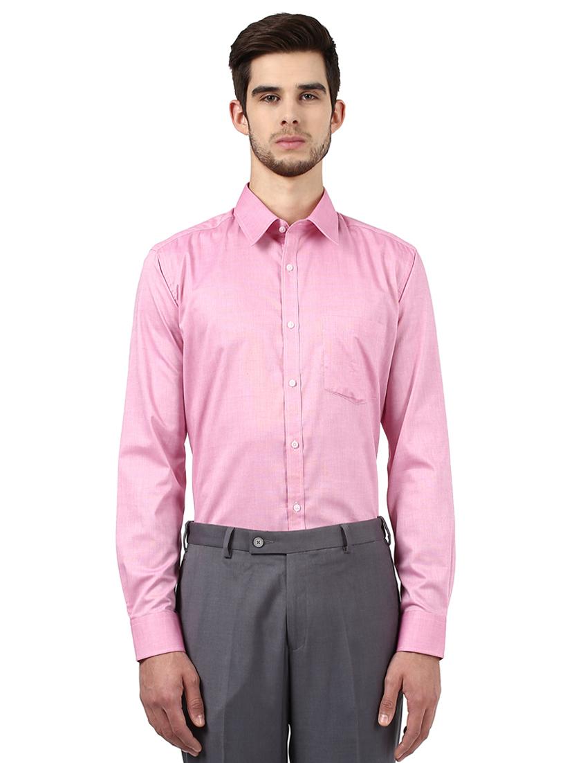 pink solid formal shirt - 17670516 - Zoom Image - 1