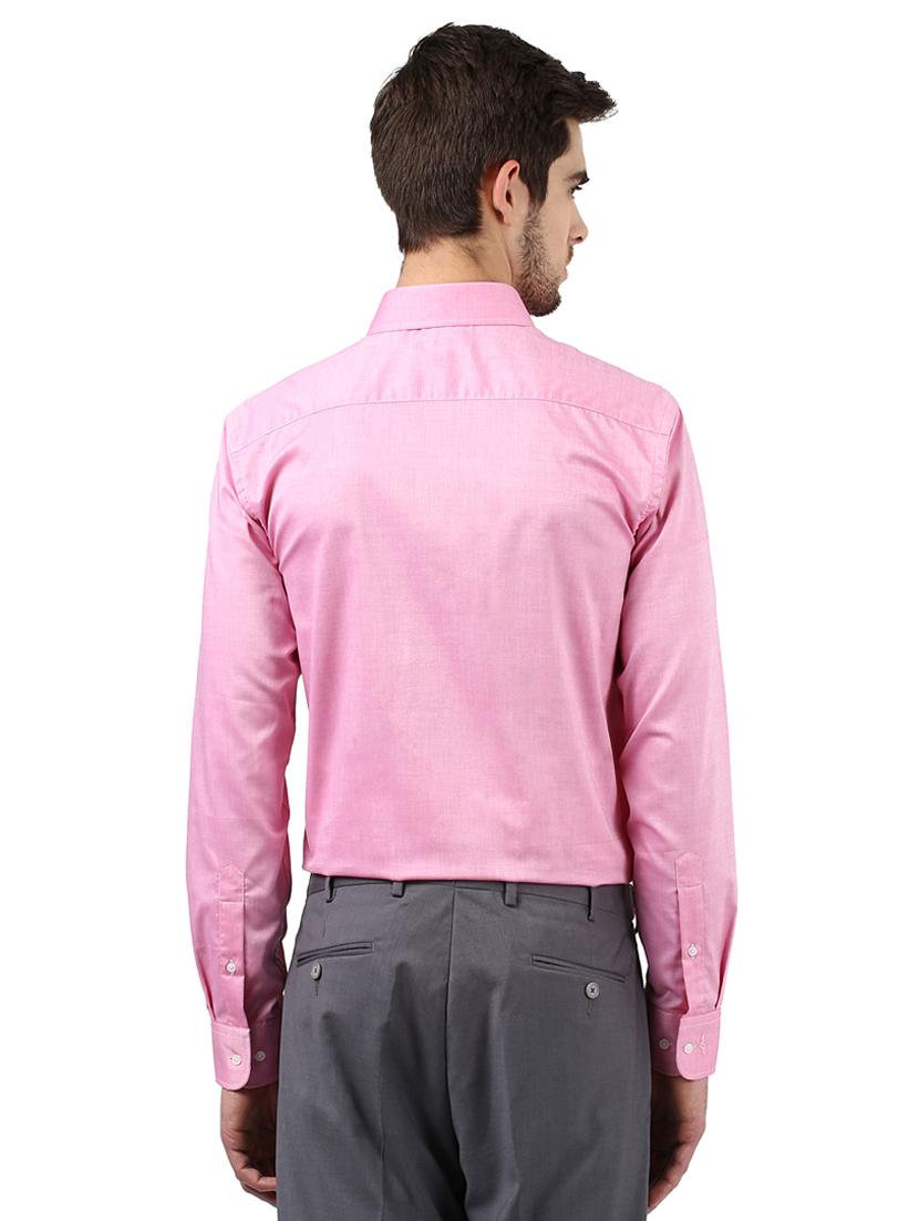 pink solid formal shirt - 17670516 - Zoom Image - 3