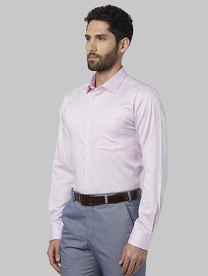 pink self design formal shirt - 17670523 - Standard Image - 2