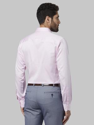 pink self design formal shirt - 17670523 - Standard Image - 3