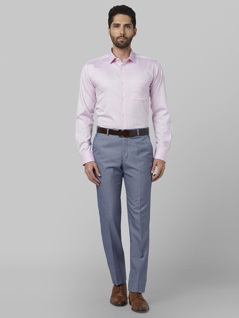 pink self design formal shirt - 17670523 - Zoom Image - 4