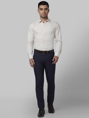beige printed formal shirt - 17670528 - Standard Image - 4