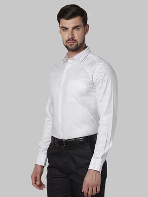 white striped formal shirt - 17670540 - Standard Image - 2
