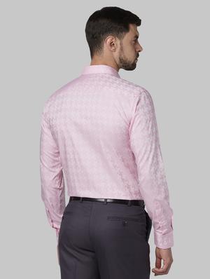 pink self design formal shirt - 17670541 - Standard Image - 3