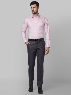 pink self design formal shirt - 17670541 - Standard Image - 4