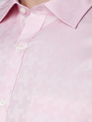 pink self design formal shirt - 17670541 - Standard Image - 5