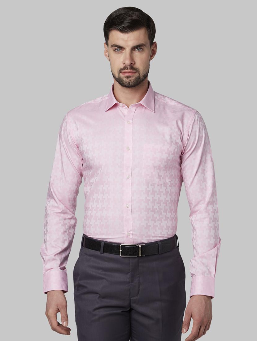 pink self design formal shirt - 17670541 - Zoom Image - 1