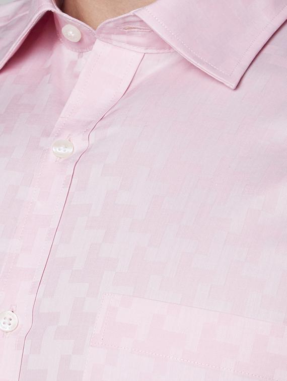 pink self design formal shirt - 17670541 - Zoom Image - 5