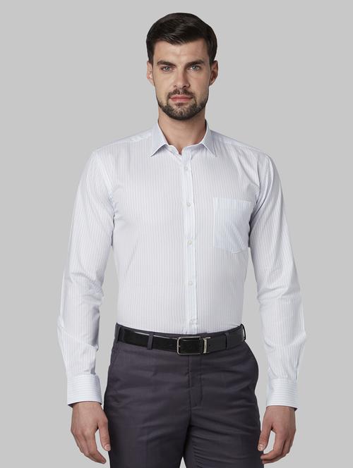 blue striped formal shirt - 17670545 - Standard Image - 1