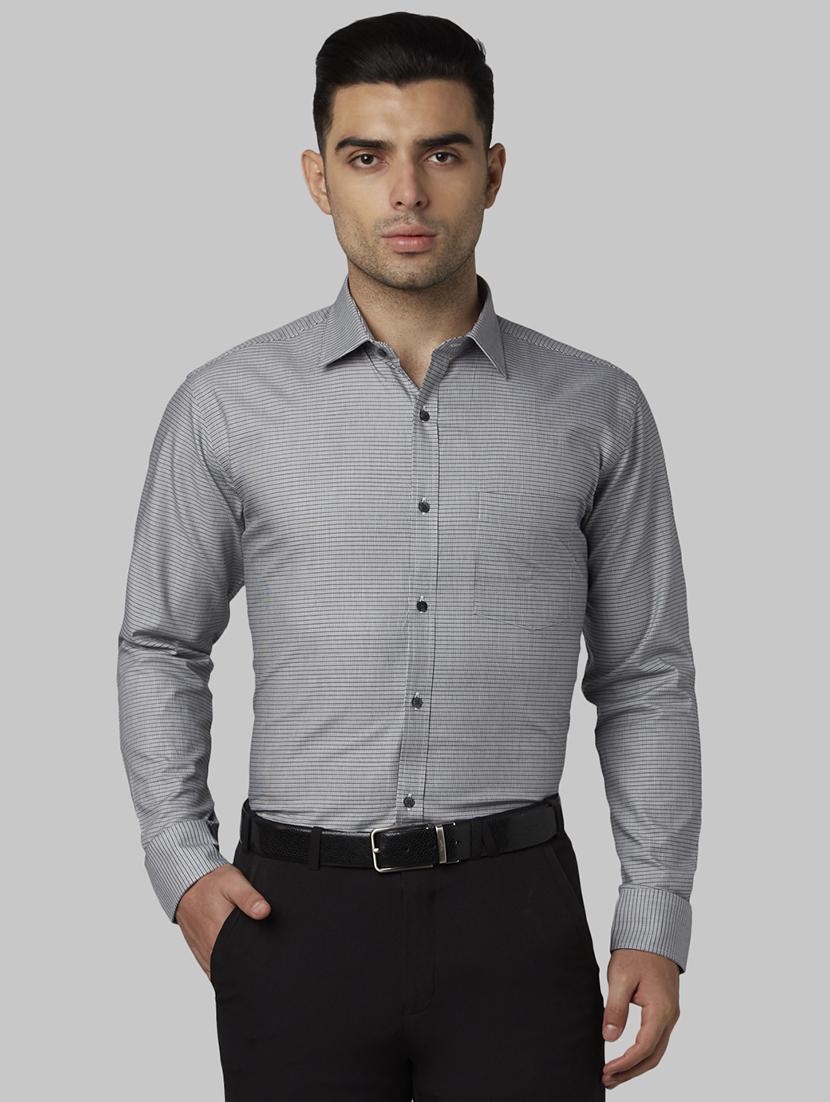 black self design formal shirt - 17670548 - Zoom Image - 1