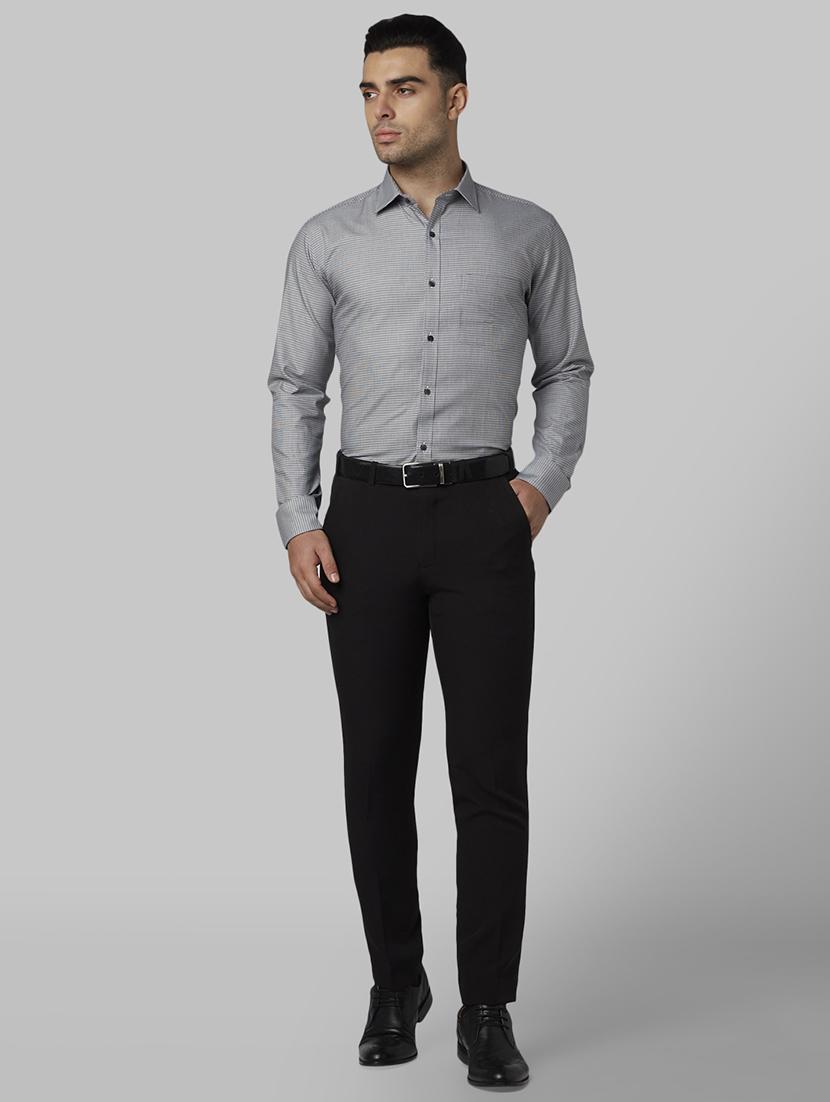 black self design formal shirt - 17670548 - Zoom Image - 4