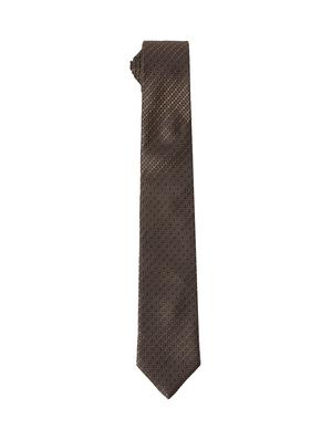 brown silk blend tie - 17671373 - Standard Image - 2