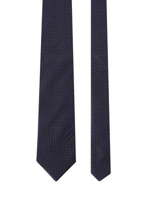 blue silk blend tie - 17671377 - Standard Image - 3