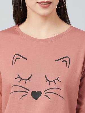 pink cotton regular tee - 17671437 - Standard Image - 6