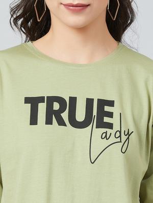 olive cotton regular tee - 17671440 - Standard Image - 6