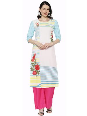 multi colored crepe combos kurta - 17671544 - Standard Image - 5
