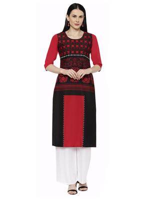 multi colored crepe combos kurta - 17671545 - Standard Image - 2